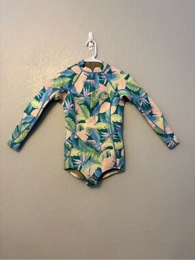 Billabong salty dayz long sleeve springsuit in marine tropic size 14
